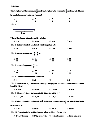 Bài tập trắc nghiệm Toán Lớp 4